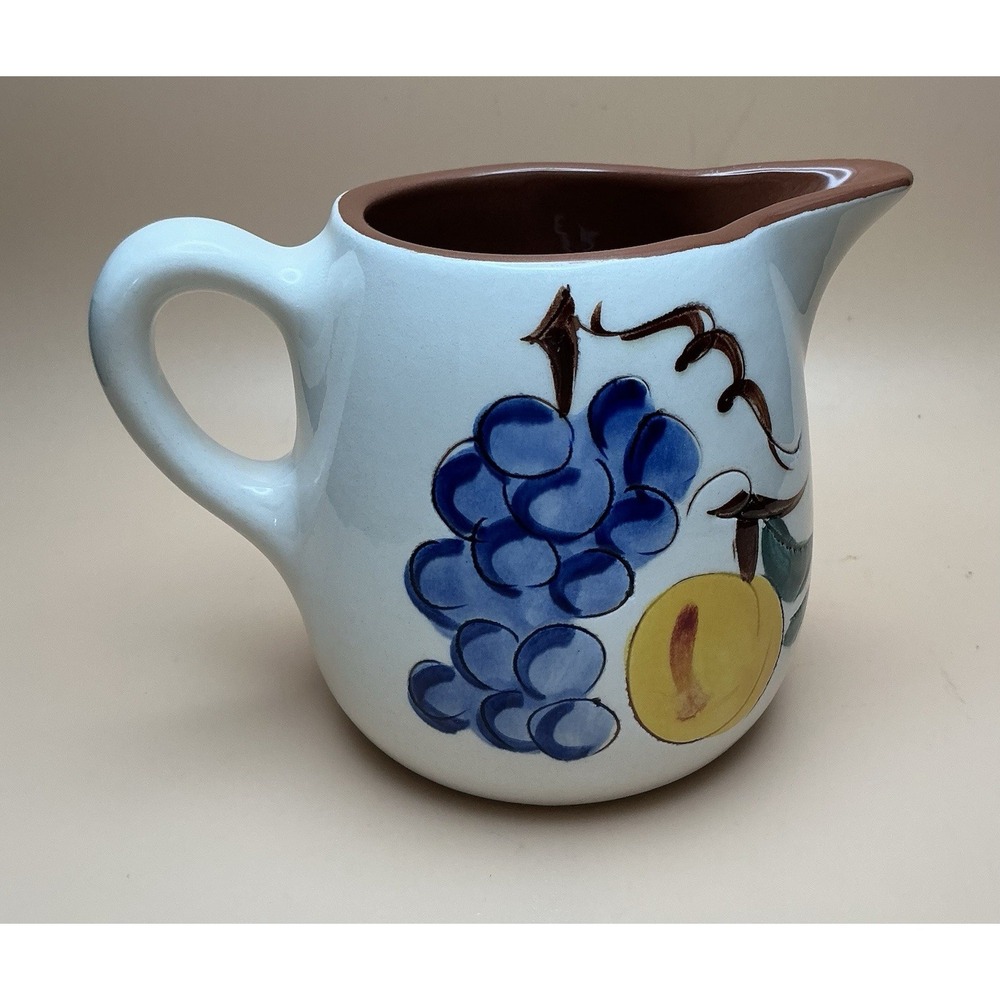 Stangl Pottery "Fruit" Pattern, Small Pitcher/Creamer, Chipped, Vintage 1950s
